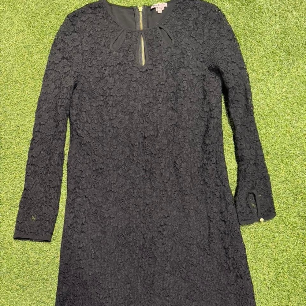 Juicy Corture Black‎ lace long sleeve dress with zipper detail #goth